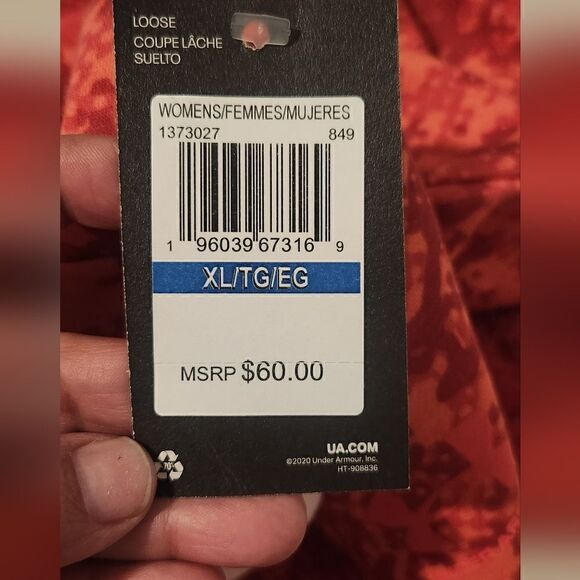 Women's Under Armour Camo Rival Fleece Crew Sweatshirt Calipso Size XL - Picture 6 of 13